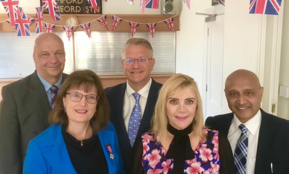 An image of Romford Conservatives' new officers