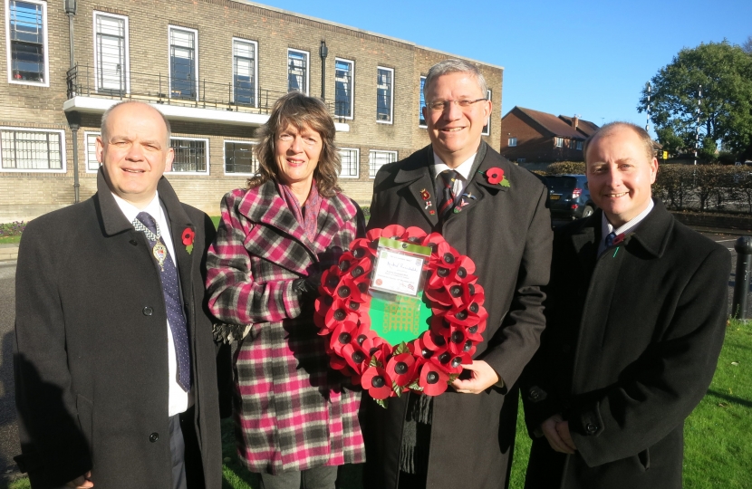 Andrew Rosindell M.P. with Cllr Roger Evans AM, Carol Smith & Cllr Garry Pain
